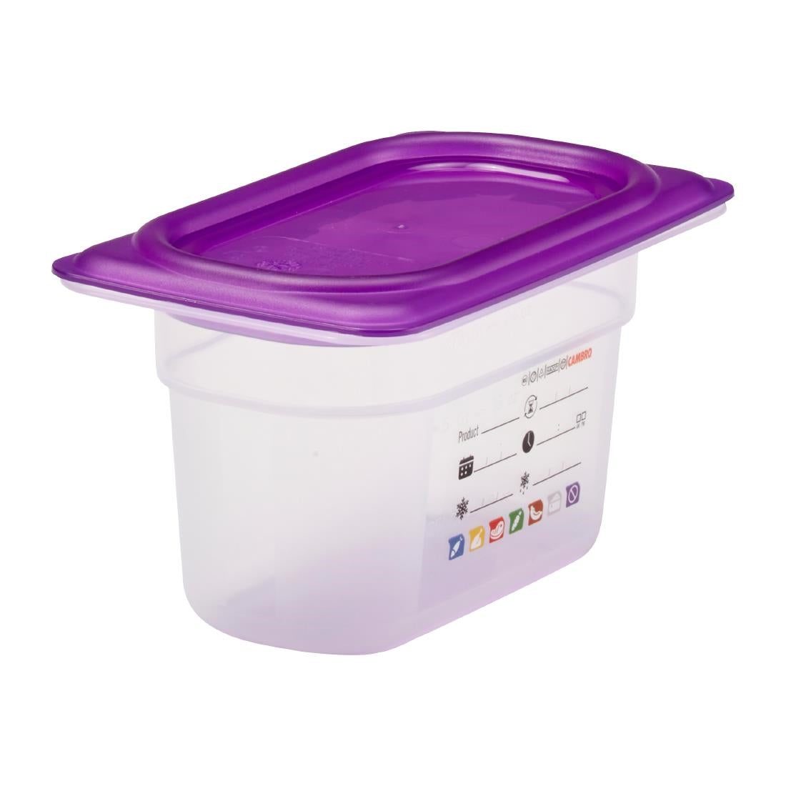 Cambro Safetrak IML Polypropylene Food Storage Container 1/9 GN 100mm