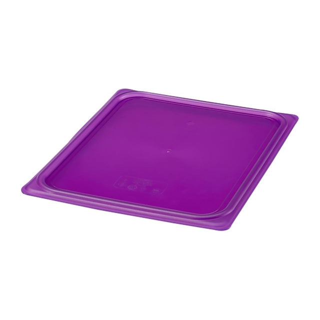 Cambro Safetrak IML Polypropylene Seal Lid Purple 1/2 GN
