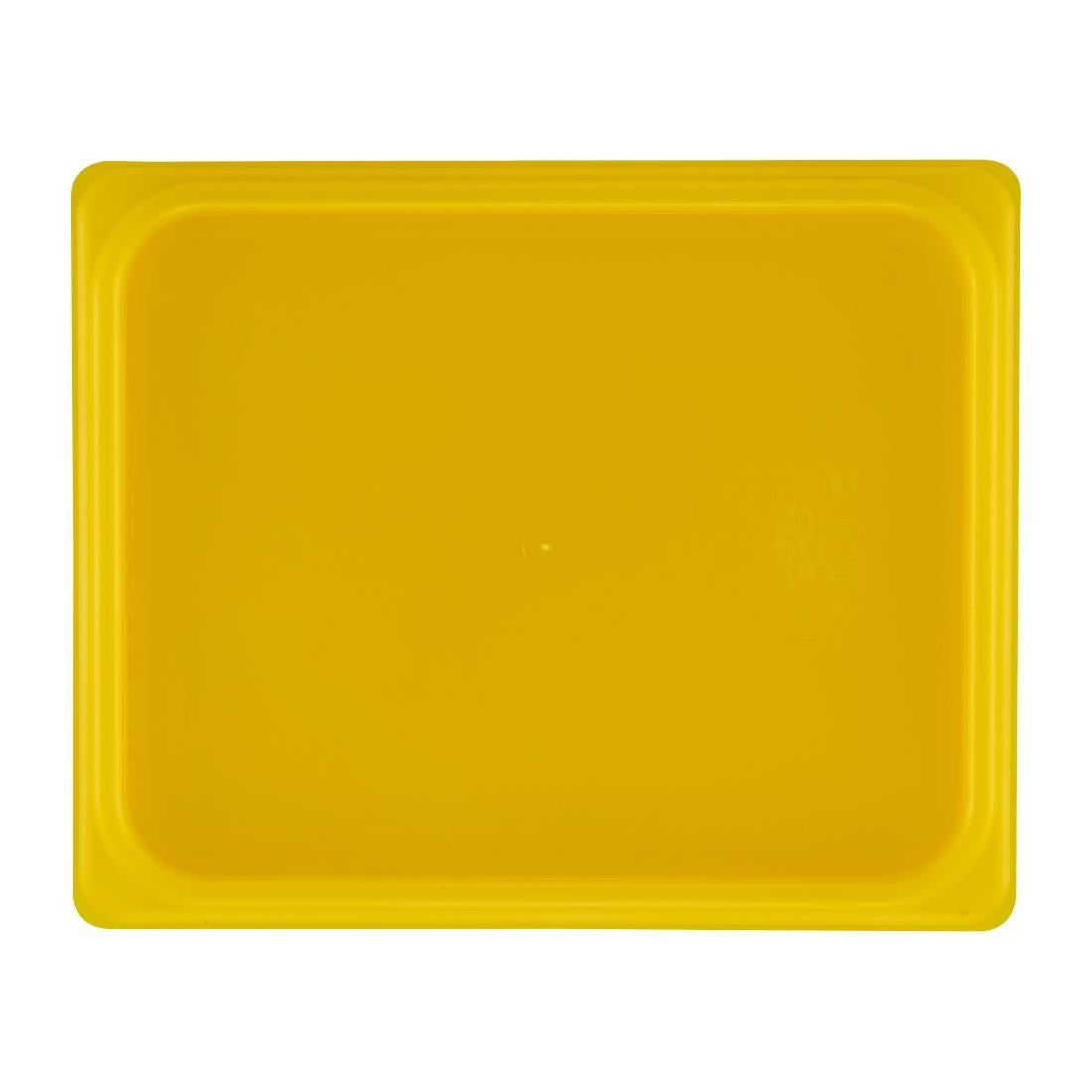 Cambro Safetrak IML Polypropylene Seal Lid Yellow 1/2 GN