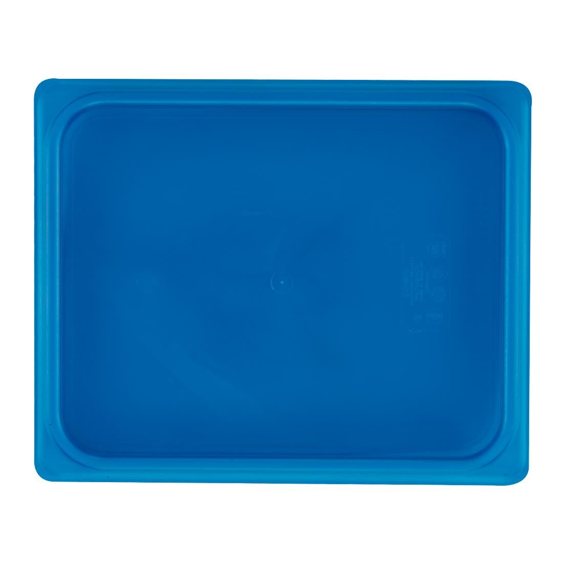 Cambro Safetrak IML Polypropylene Seal Lid Blue 1/2 GN