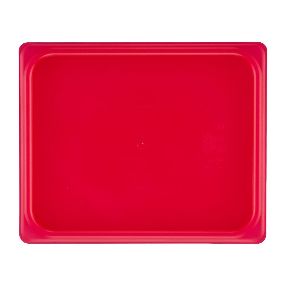 Cambro Safetrak IML Polypropylene Seal Lid Red 1/2 GN