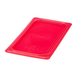 Cambro Safetrak IML Polypropylene Seal Lid Red 1/3 GN