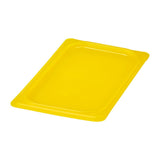 Cambro Safetrak IML Polypropylene Seal Lid Yellow 1/4 GN