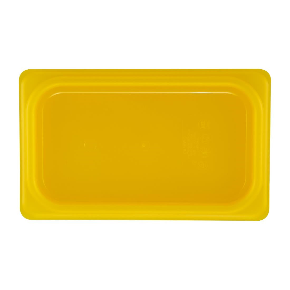Cambro Safetrak IML Polypropylene Seal Lid Yellow 1/4 GN