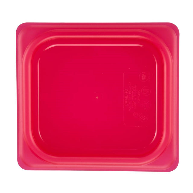 Cambro Safetrak IML Polypropylene Seal Lid Red 1/6 GN