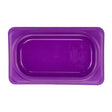Cambro Safetrak IML Polypropylene Seal Lid Purple 1/9 GN