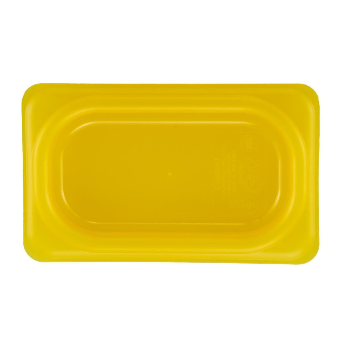 Cambro Safetrak IML Polypropylene Seal Lid Yellow 1/9 GN