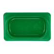 Cambro Safetrak IML Polypropylene Seal Lid Green 1/9 GN