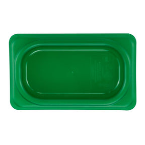 Cambro Safetrak IML Polypropylene Seal Lid Green 1/9 GN