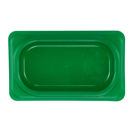 Cambro Safetrak IML Polypropylene Seal Lid Green 1/9 GN