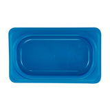 Cambro Safetrak IML Polypropylene Seal Lid Blue 1/9 GN