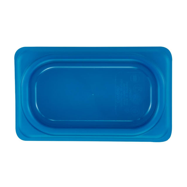 Cambro Safetrak IML Polypropylene Seal Lid Blue 1/9 GN