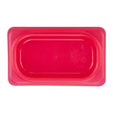 Cambro Safetrak IML Polypropylene Seal Lid Red 1/9 GN