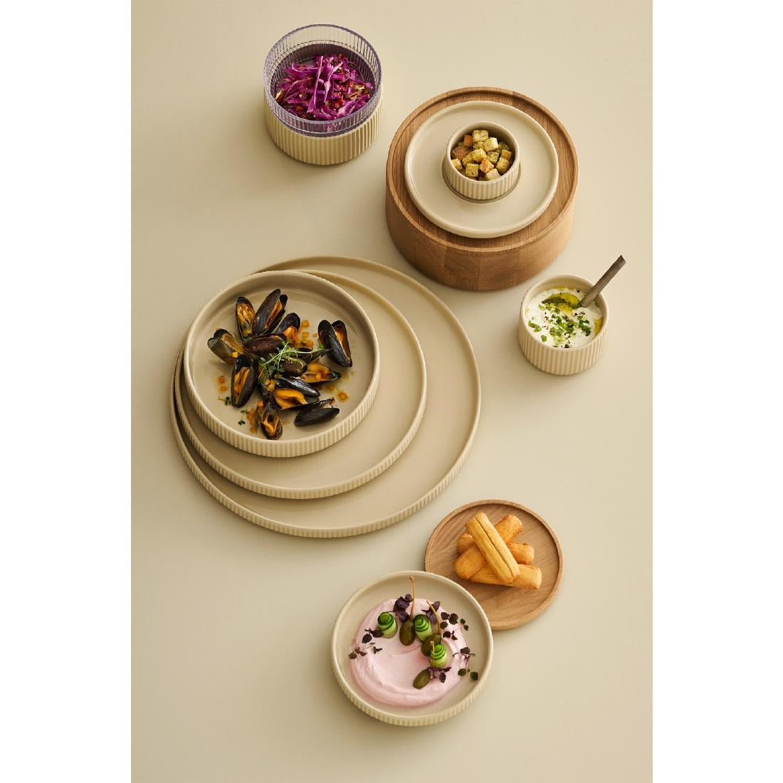 APS THE GRID Glass Bowls 60mm (12 Pack)