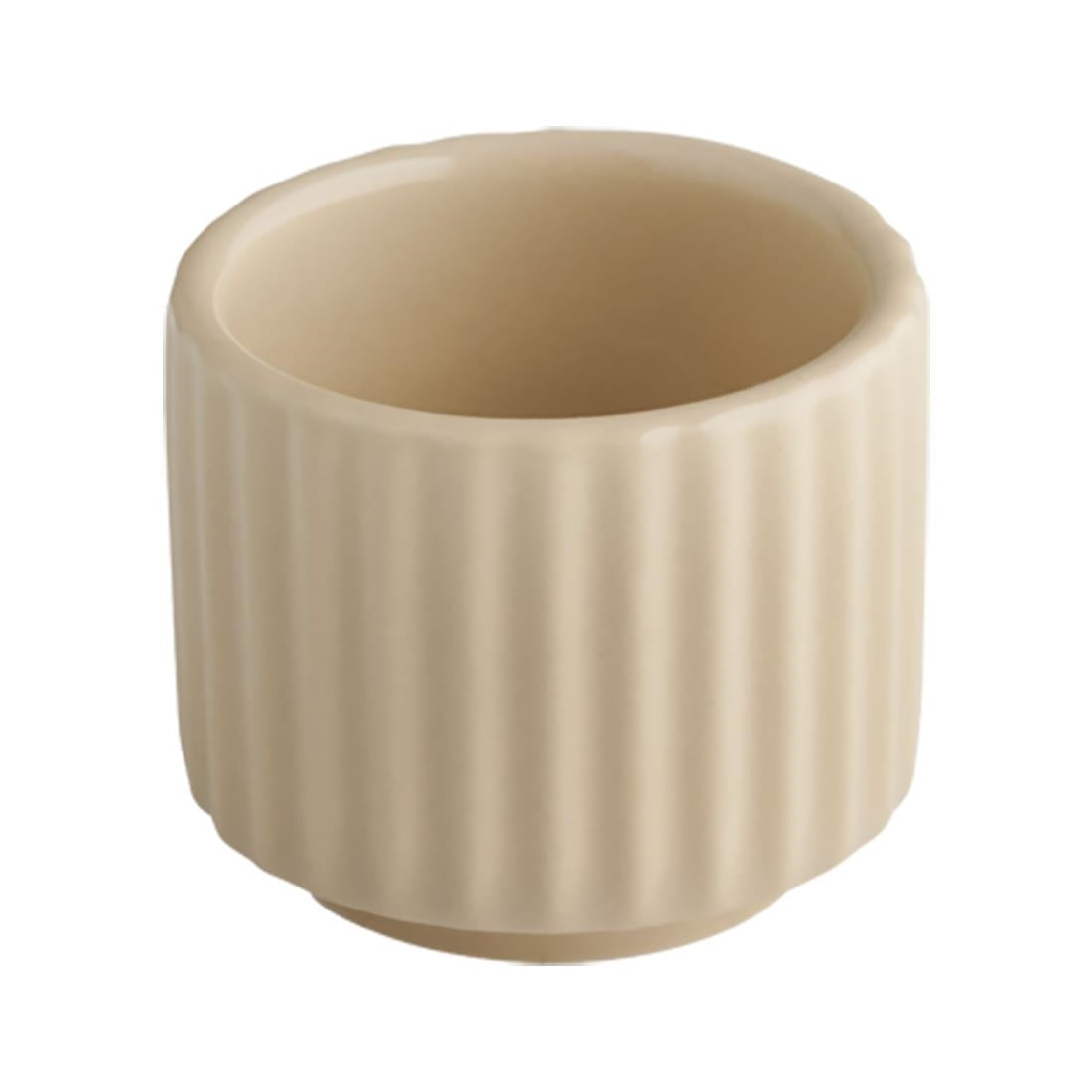APS THE GRID Porcelain Bowls Sand 45mm (12 Pack)
