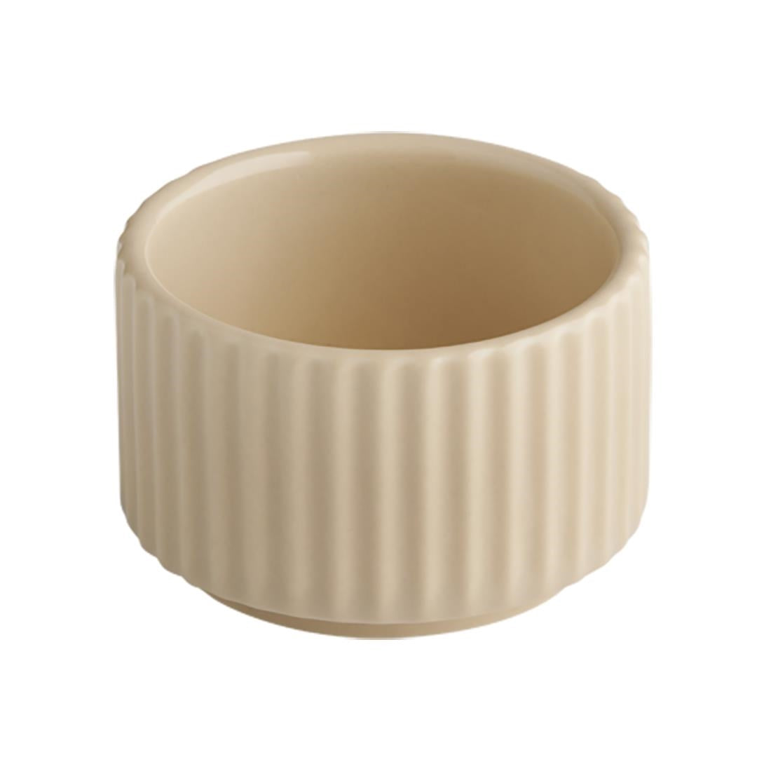 APS THE GRID Porcelain Bowls Sand 60mm (12 Pack)