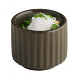 APS THE GRID Porcelain Bowls Brown 45mm (12 Pack)