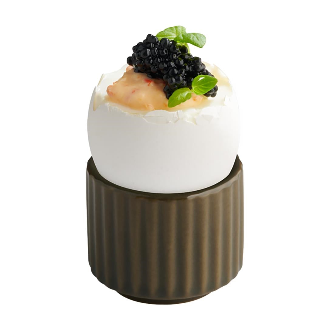 APS THE GRID Porcelain Bowls Brown 45mm (12 Pack)