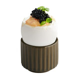 APS THE GRID Porcelain Bowls Brown 45mm (12 Pack)