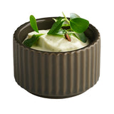 APS THE GRID Porcelain Bowls Brown 60mm (12 Pack)