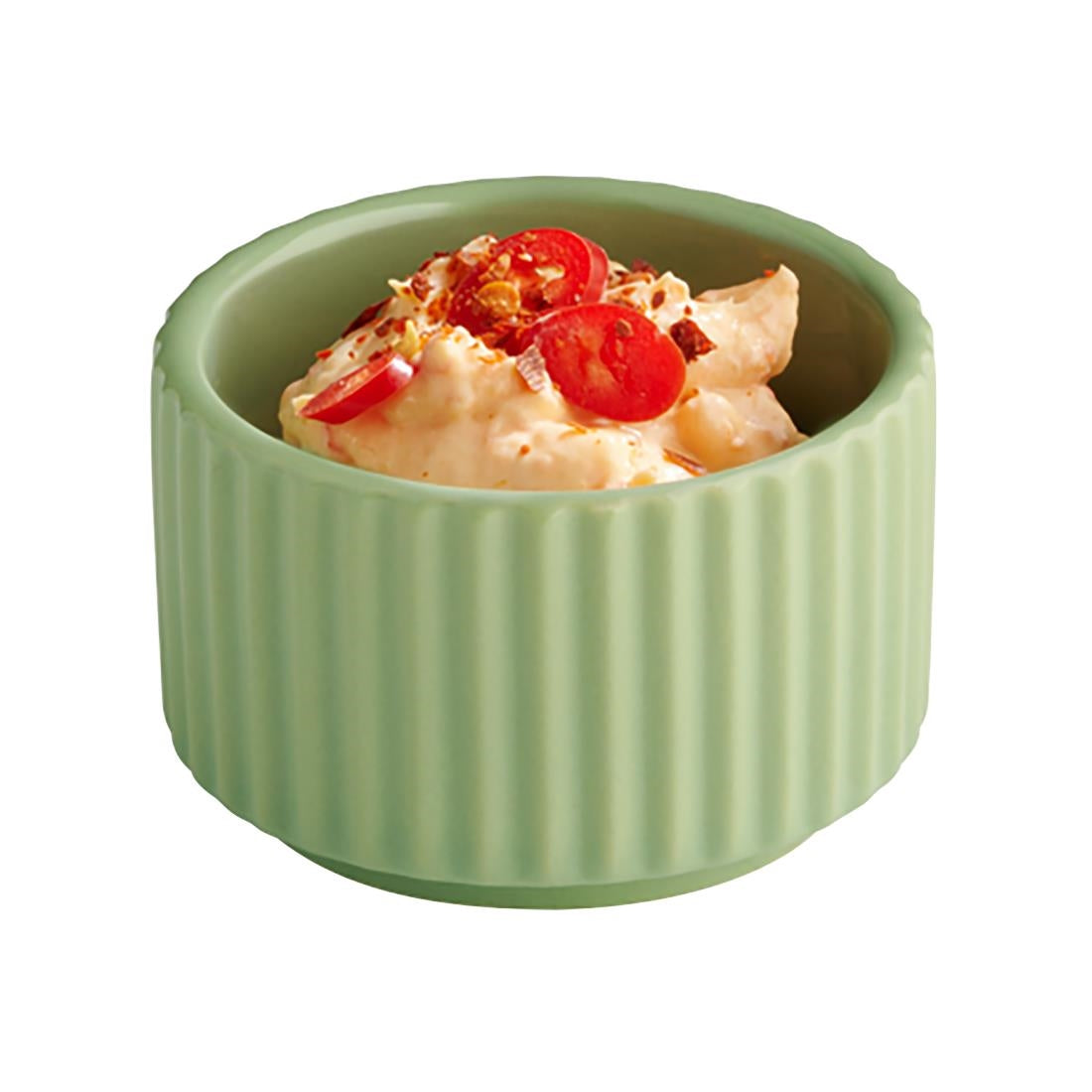 APS THE GRID Porcelain Bowls Sage 60mm (12 Pack)