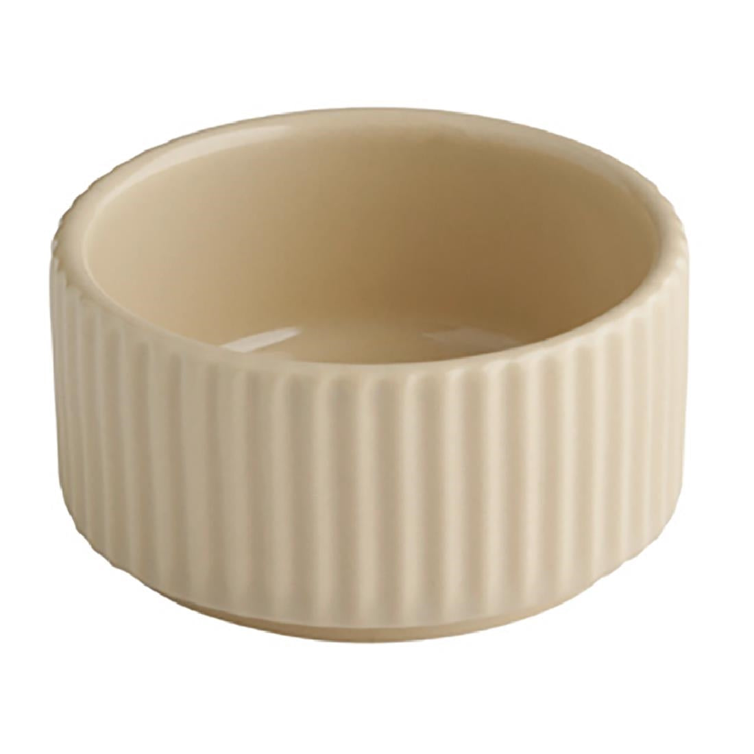 APS THE GRID Porcelain Bowls Sand 70ml (6 Pack)