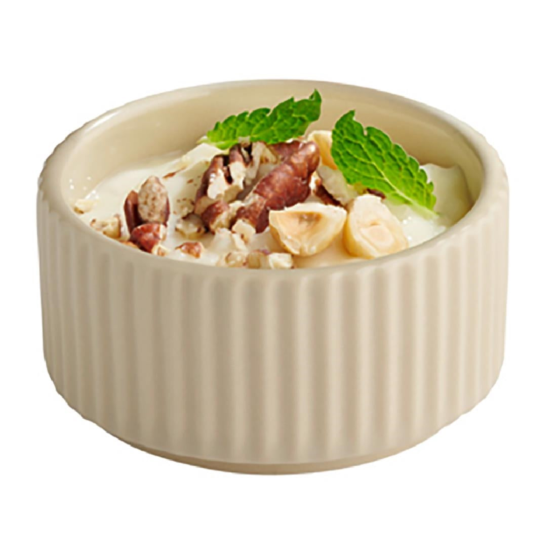 APS THE GRID Porcelain Bowls Sand 70ml (6 Pack)
