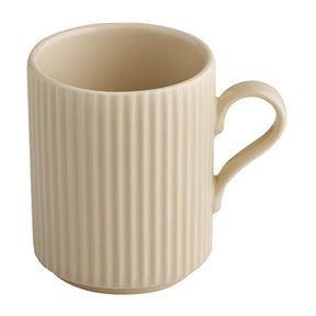 APS THE GRID Porcelain Coffee Mugs Sand 240ml (6 Pack)
