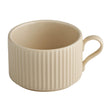 APS THE GRID Porcelain Cappuccino Cups Sand 200ml (6 Pack)