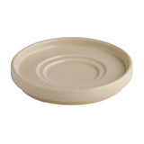 APS THE GRID Porcelain Espresso Saucers Sand 125mm (6 Pack)