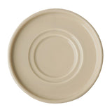 APS THE GRID Porcelain Espresso Saucers Sand 125mm (6 Pack)