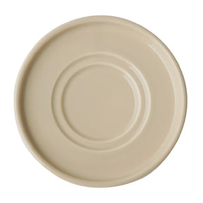 APS THE GRID Porcelain Espresso Saucers Sand 125mm (6 Pack)
