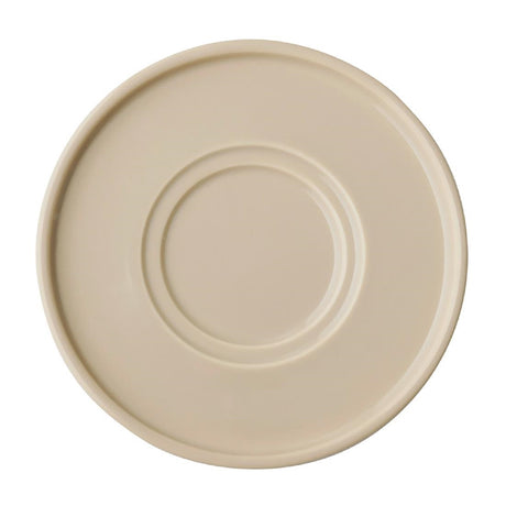 APS THE GRID Porcelain Saucers Sand 160mm (6 Pack)