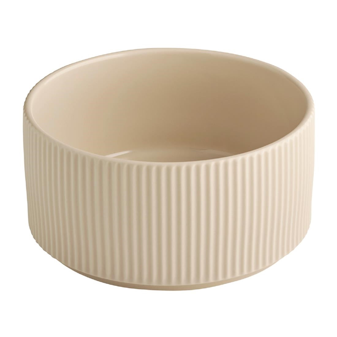 APS THE GRID Porcelain Bowls Sand 1.6Ltr (6 Pack)