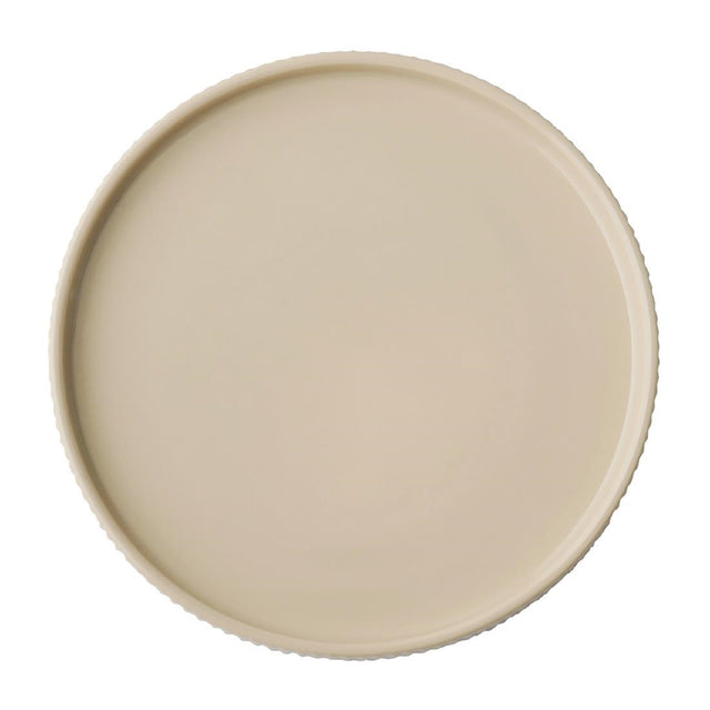 APS THE GRID Porcelain Plates Sand 200mm (6 Pack)