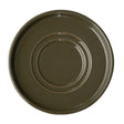 APS THE GRID Porcelain Espresso Saucers Brown 125mm (6 Pack)