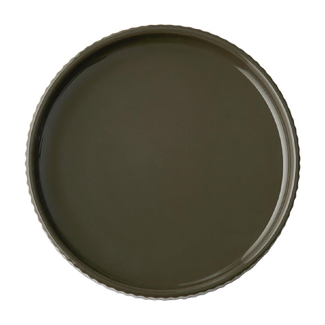 APS THE GRID Porcelain Plates Brown 140mm (6 Pack)
