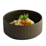 APS THE GRID Porcelain Bowls Brown 450ml (6 Pack)