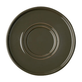 APS THE GRID Porcelain Saucers Brown 160mm (6 Pack)