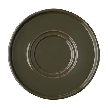 APS THE GRID Porcelain Saucers Brown 160mm (6 Pack)