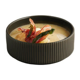 APS THE GRID Porcelain Bowls Brown 550ml (6 Pack)