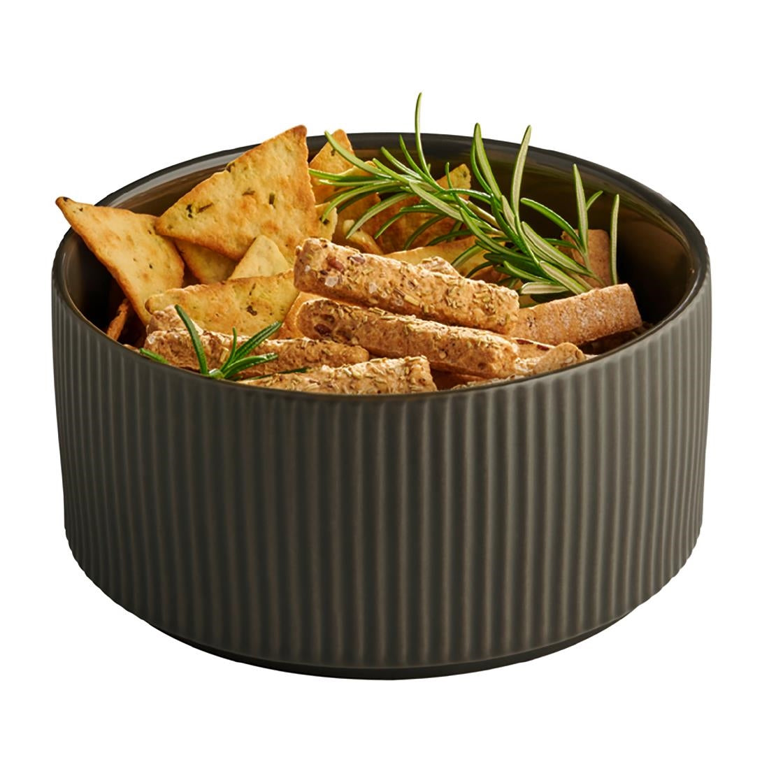 APS THE GRID Porcelain Bowls Brown 1.6Ltr (6 Pack)