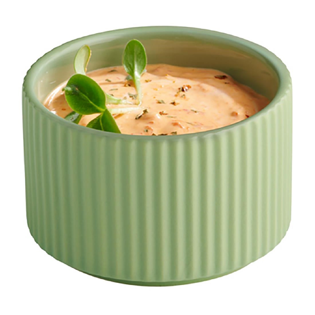 APS THE GRID Porcelain Bowls Sage 90mm (6 Pack)