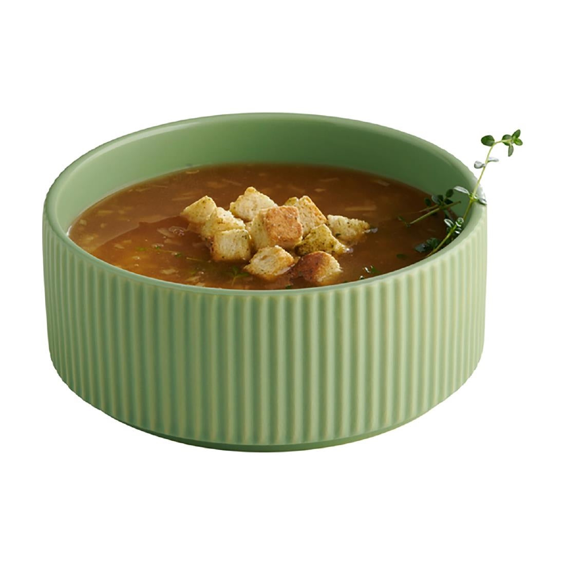 APS THE GRID Sage Porcelain Bowls 140mm (6 Pack)
