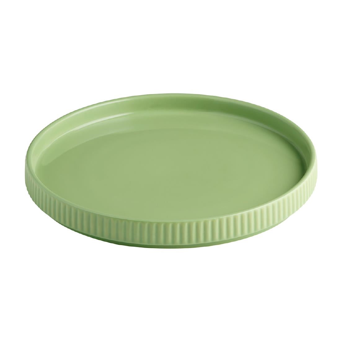 APS THE GRID Sage Porcelain Plates 200mm (6 Pack)