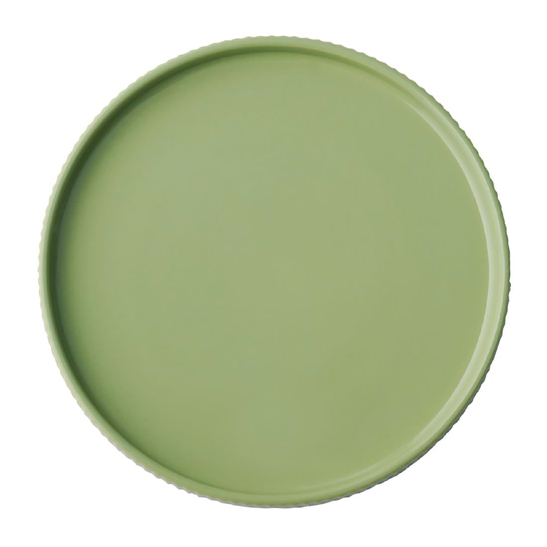 APS THE GRID Sage Porcelain Plates 200mm (6 Pack)