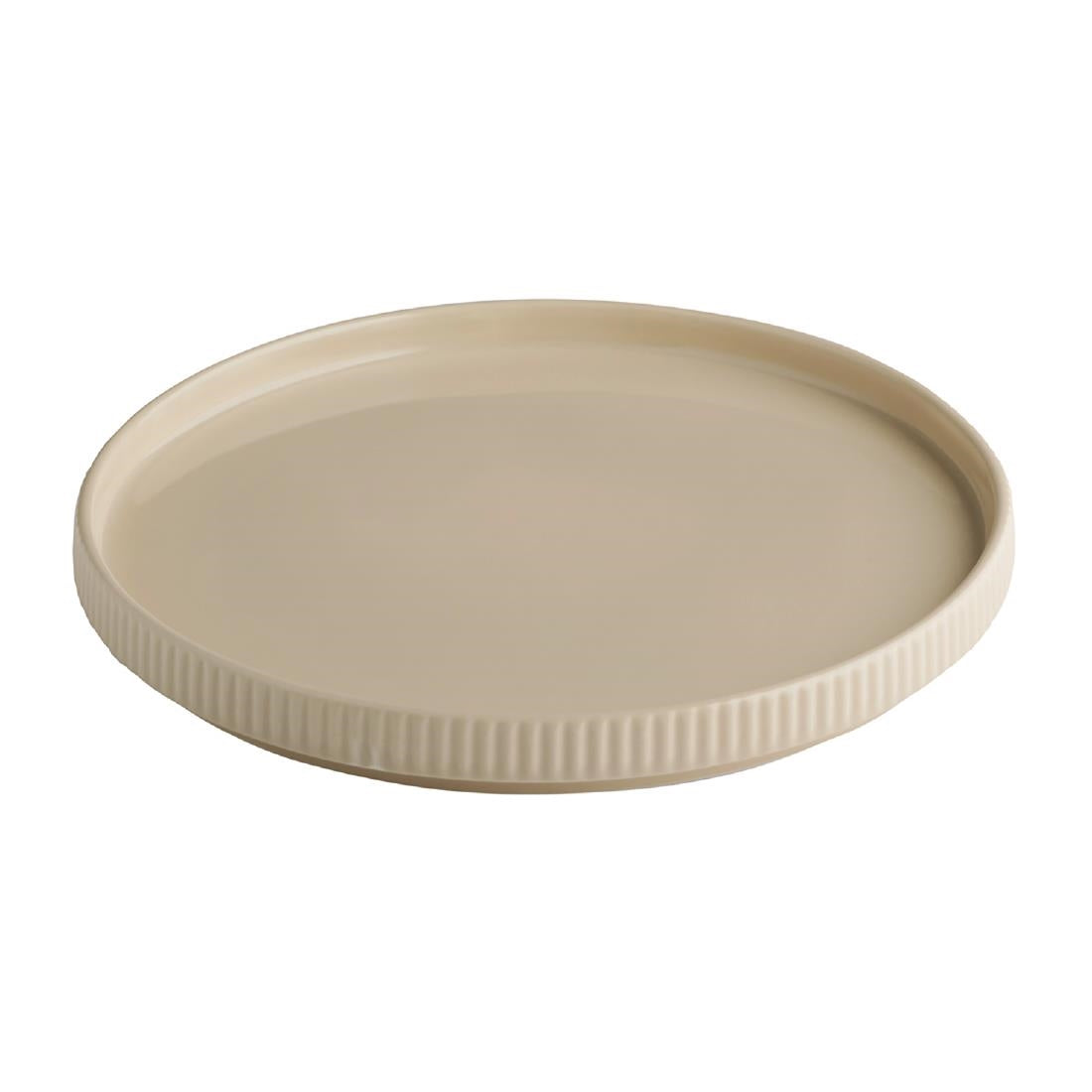 APS THE GRID Porcelain Plates Sand 230mm (3 Pack)