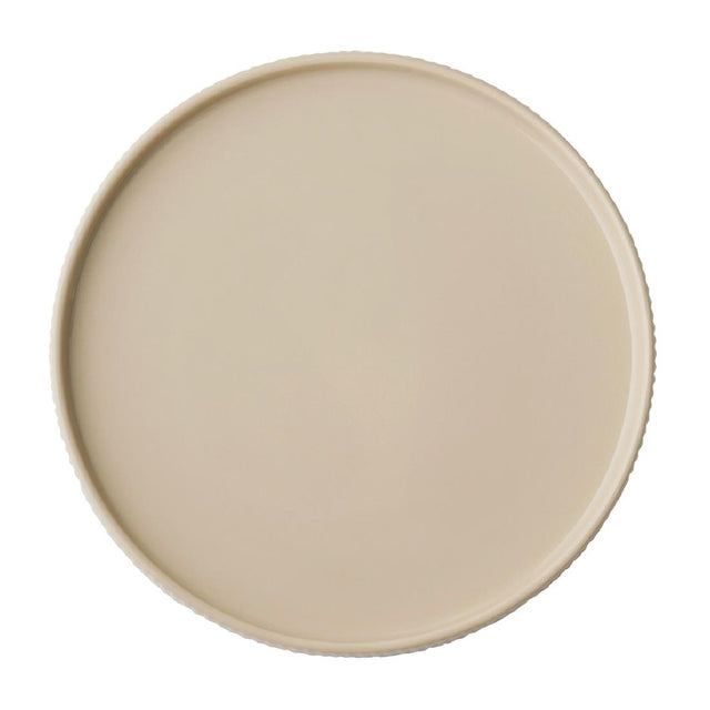 APS THE GRID Porcelain Plates Sand 230mm (3 Pack)