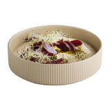 APS THE GRID Porcelain Walled Plates Sand 230mm (3 Pack)