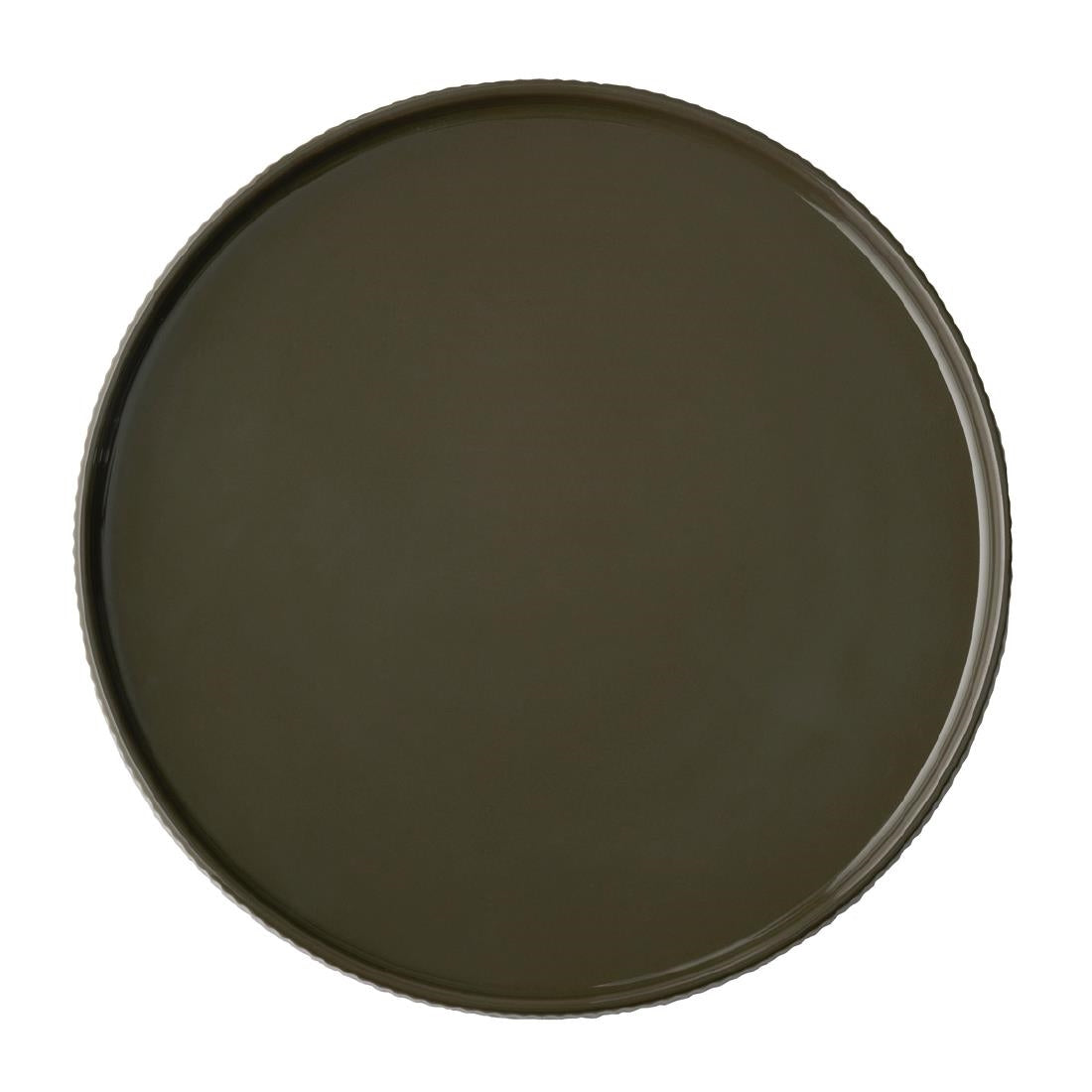 APS THE GRID Porcelain Plates Brown 260mm (3 Pack)